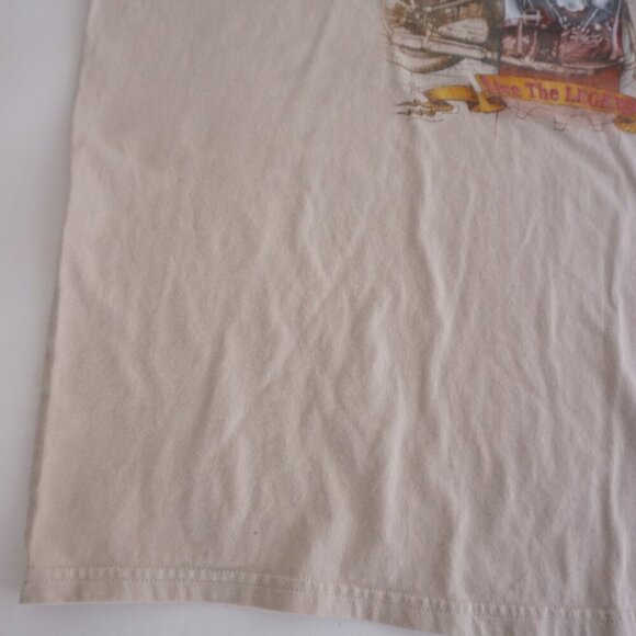 Harley-Davidson '05 Motorcycles Beige Sportster Eagle Short Sleeve T-Shirt 2XL - Picture 6 of 11